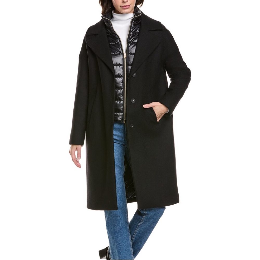 HERNO Layered Stretch Wool And Nylon Coat - Picture 5 of 11